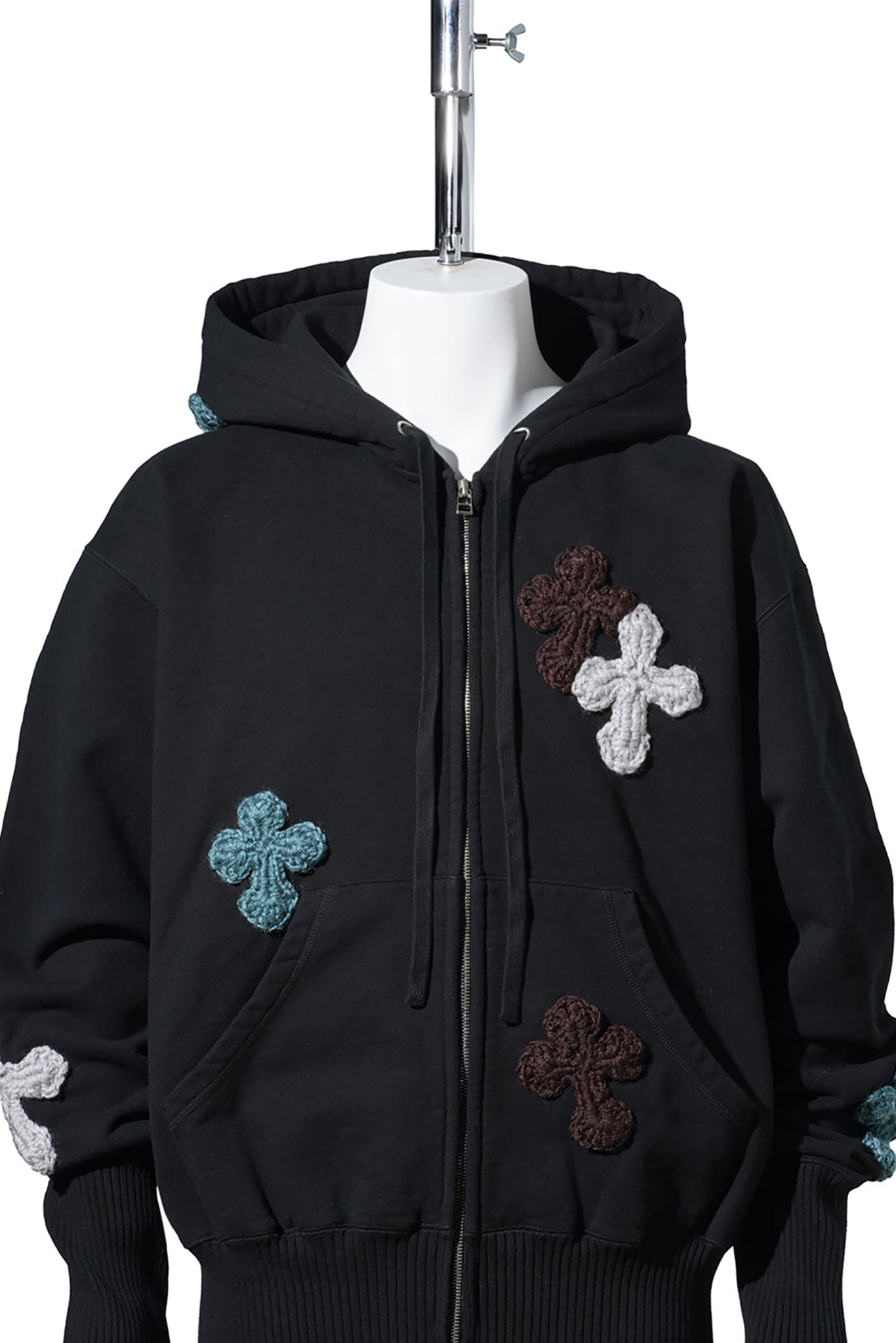 BASIC ZIP HOODIE / BLACK