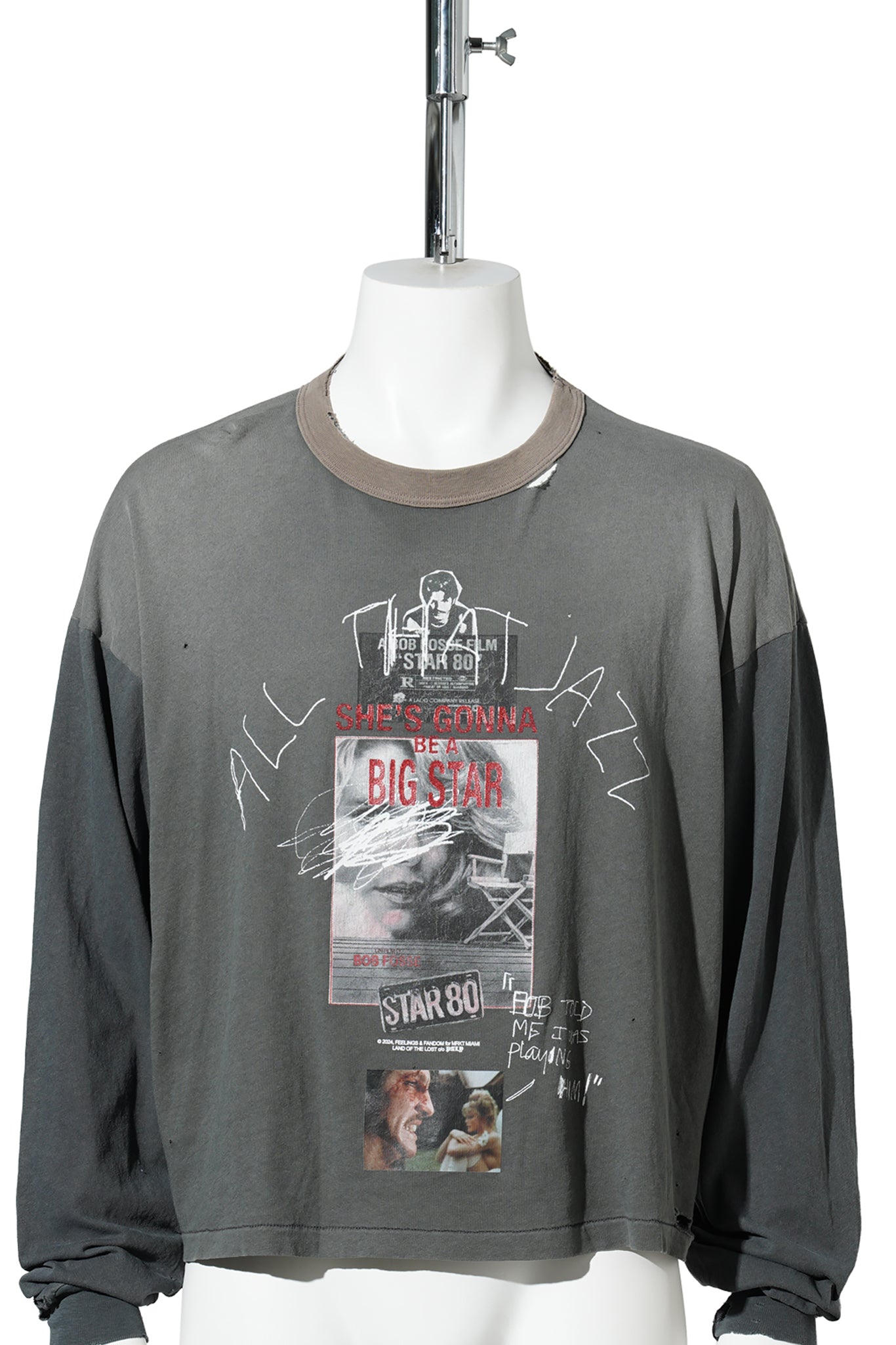 STAR 80 L/S TEE / VINTAGE BLACK