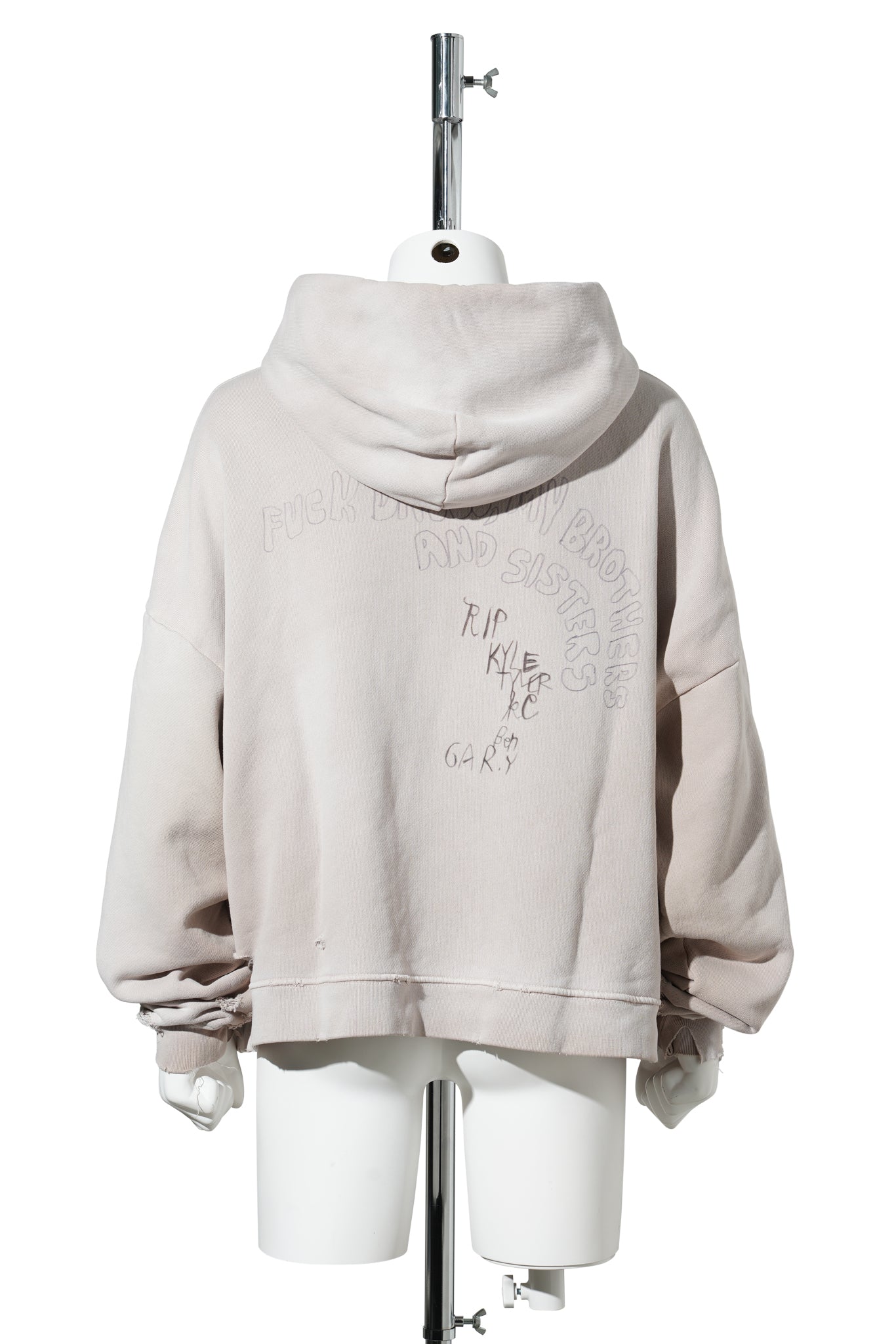 CONFESSIONS HOODED SWEATSHIRT / LIGHT BROWN