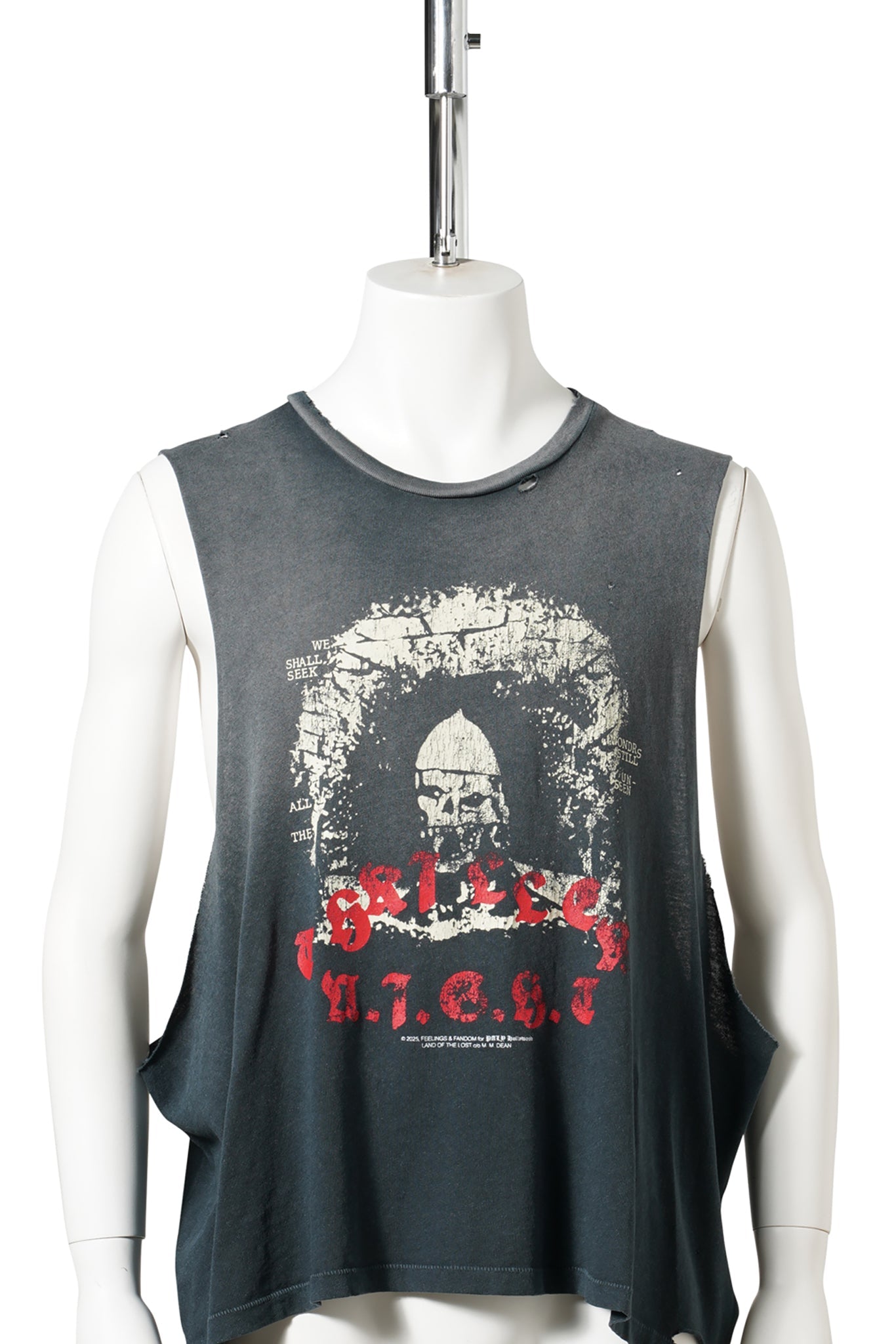 THRILLER NIGHT CUT OFF TEE / VINTAGE BLACK