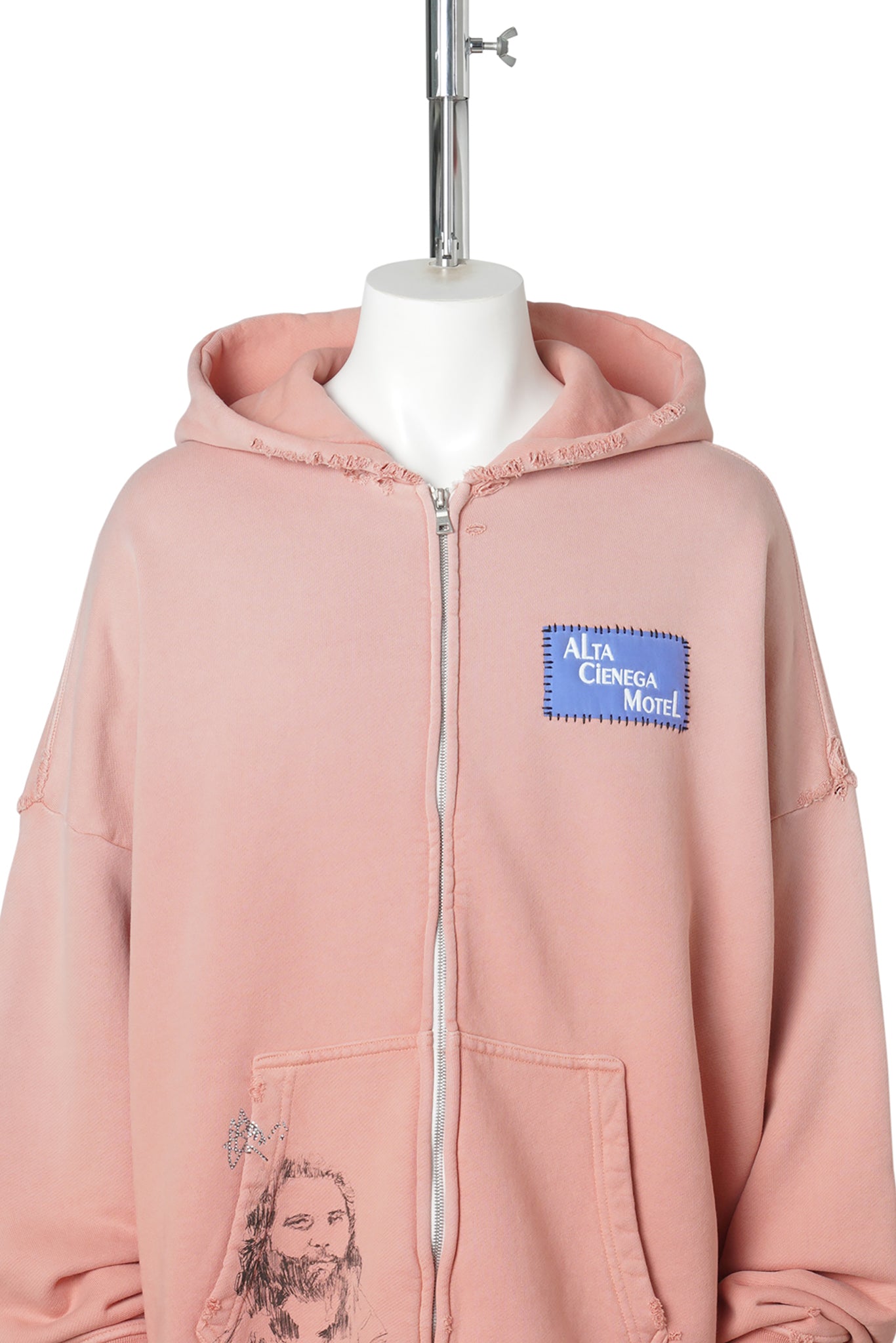 ALTA CIENEGA ZIP HOODIE / PEACH