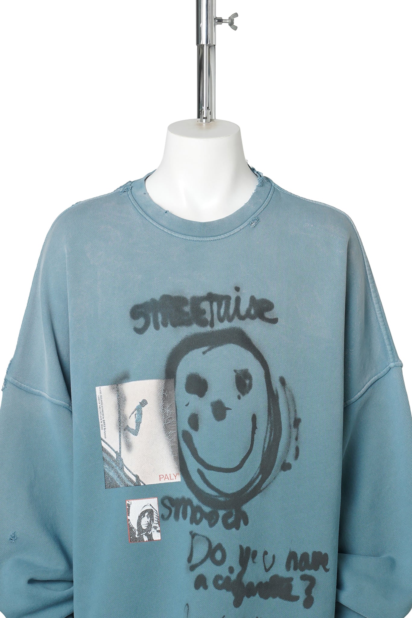 STREETWISE AIRBRUSH CREW NECK / TEAL