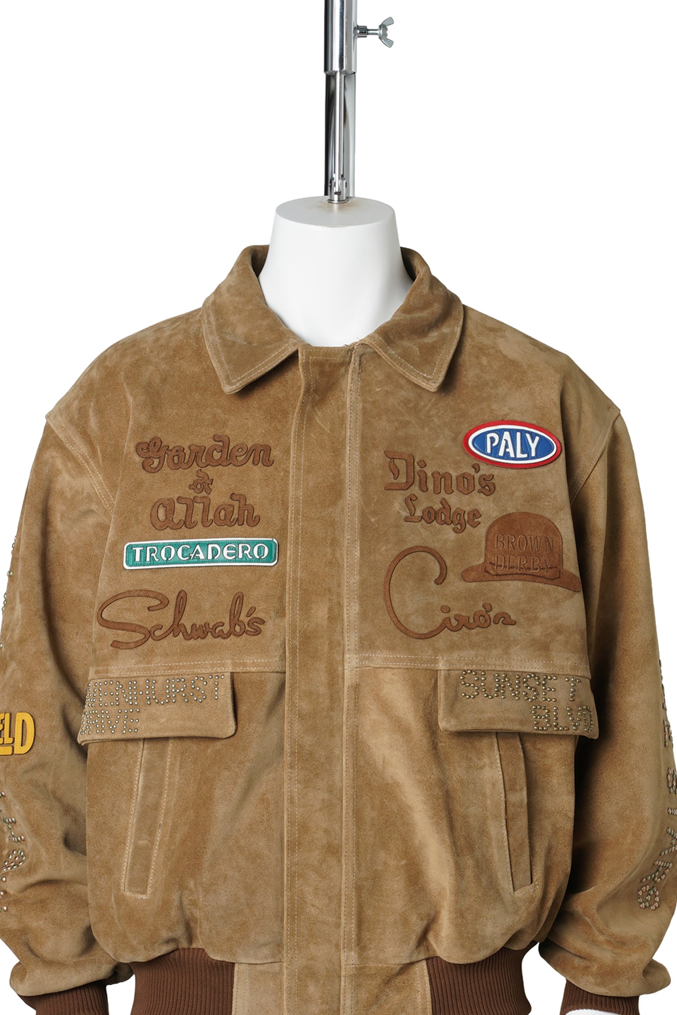 SUNSET BLVD. SPONSORED SUEDE JACKET / TAN