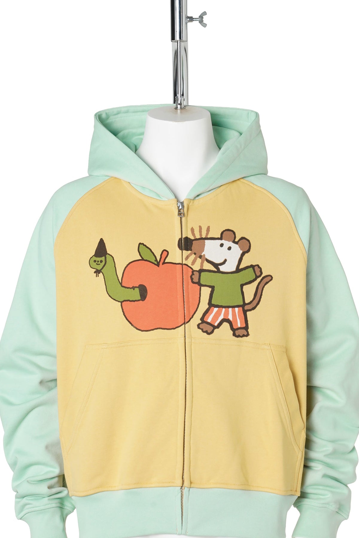 APPLE ZIP-UP / YELLOW/GREEN
