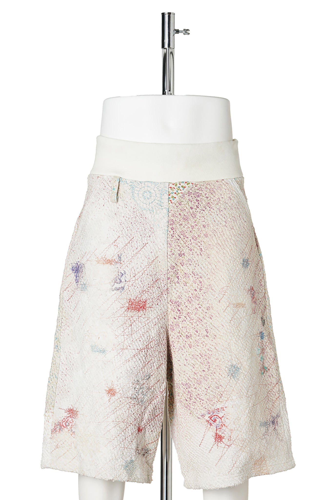 UROBOROS SWEAT BUGGY SHORTS ” WHITE CALICO” / WHITE CALICO