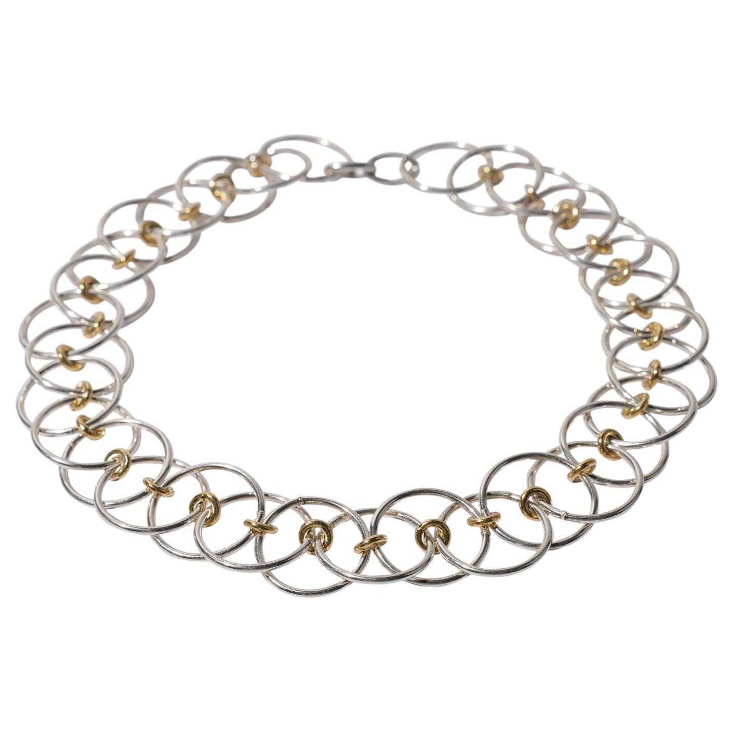 YU-KIN RING OVERLAP NECKLACE 40 / 07:SLV