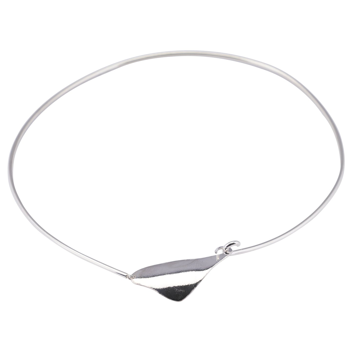 YU-KIN PETAL OMEGA NECKLACE / 07:SILVER