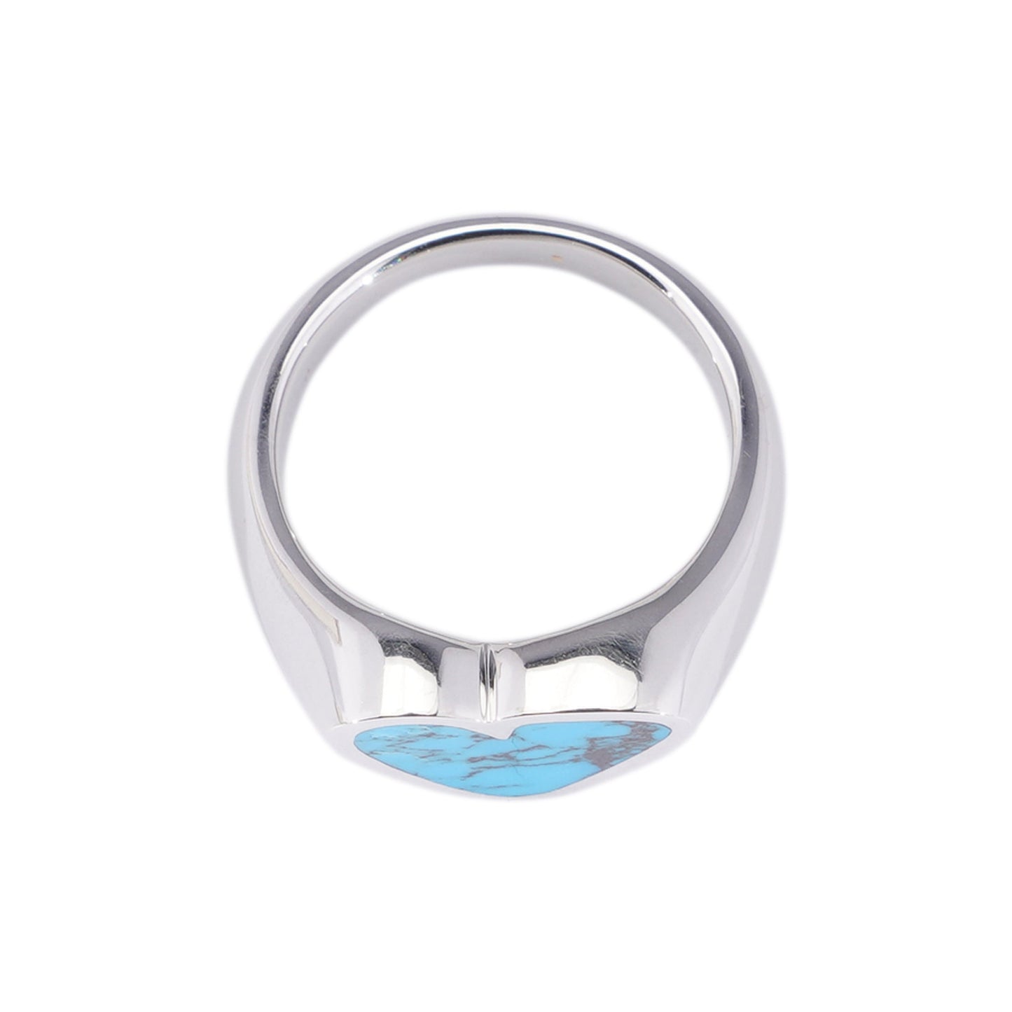 HEART STONE RING SLV / 73:TURQUOISE