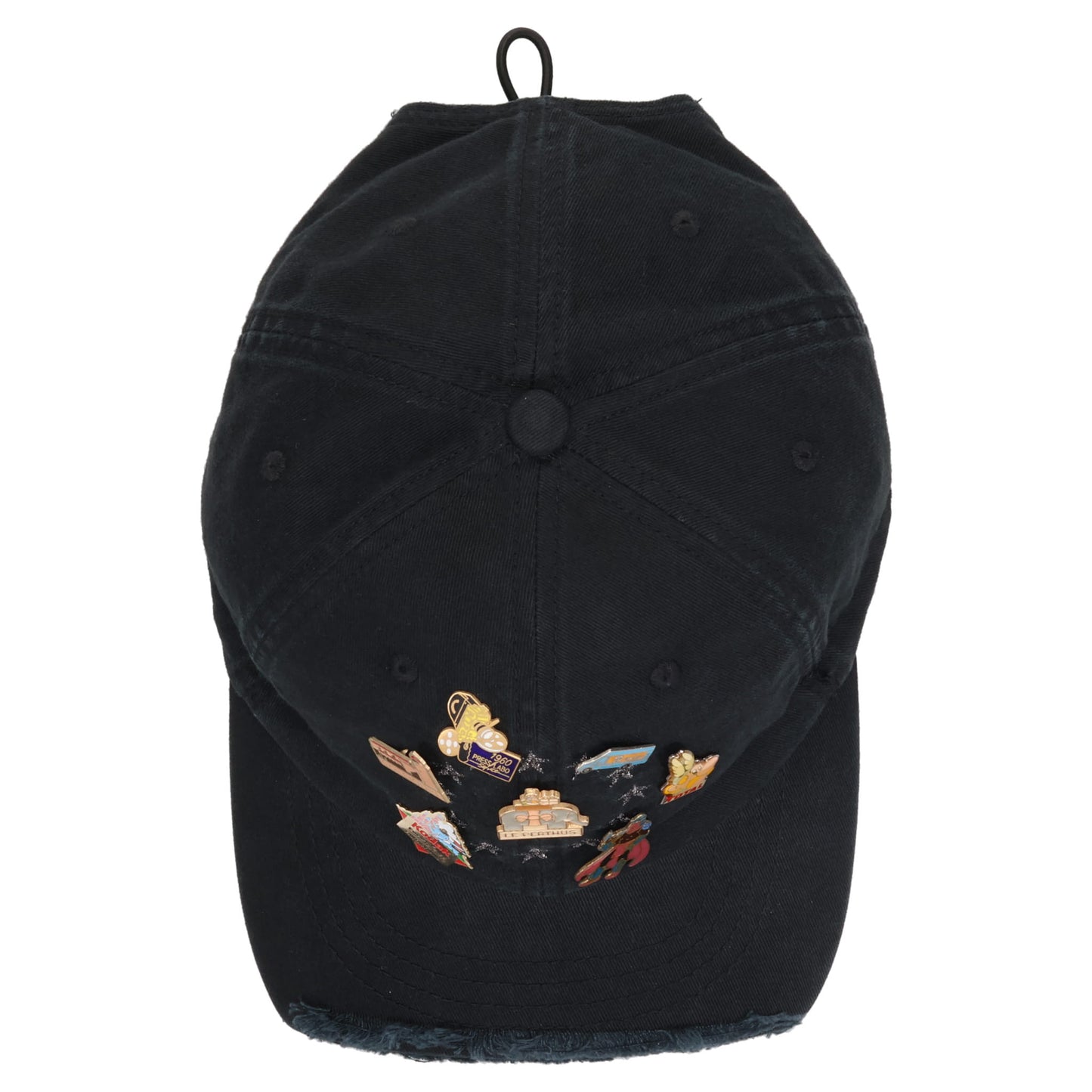 VINTAGE CAP & PINS BLACK PIN BADGE BOLOCAP / BLACK