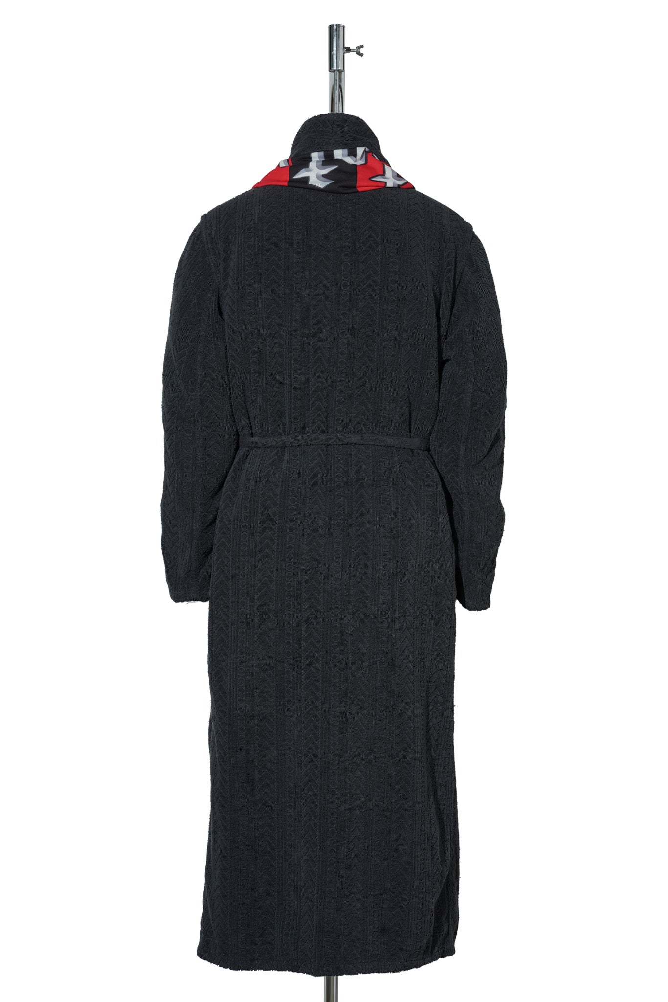 TERRYCLOTH DARK GREY BATHROBE-COAT / DARKGREY