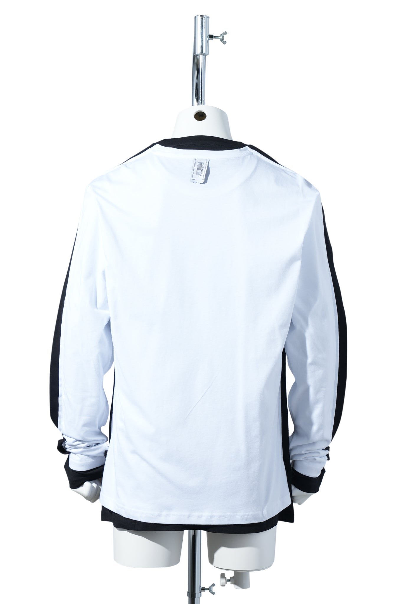 UPCYCLED T-SHIRTS BLACK 2-D TEE LONGSLEEVE / BLACK