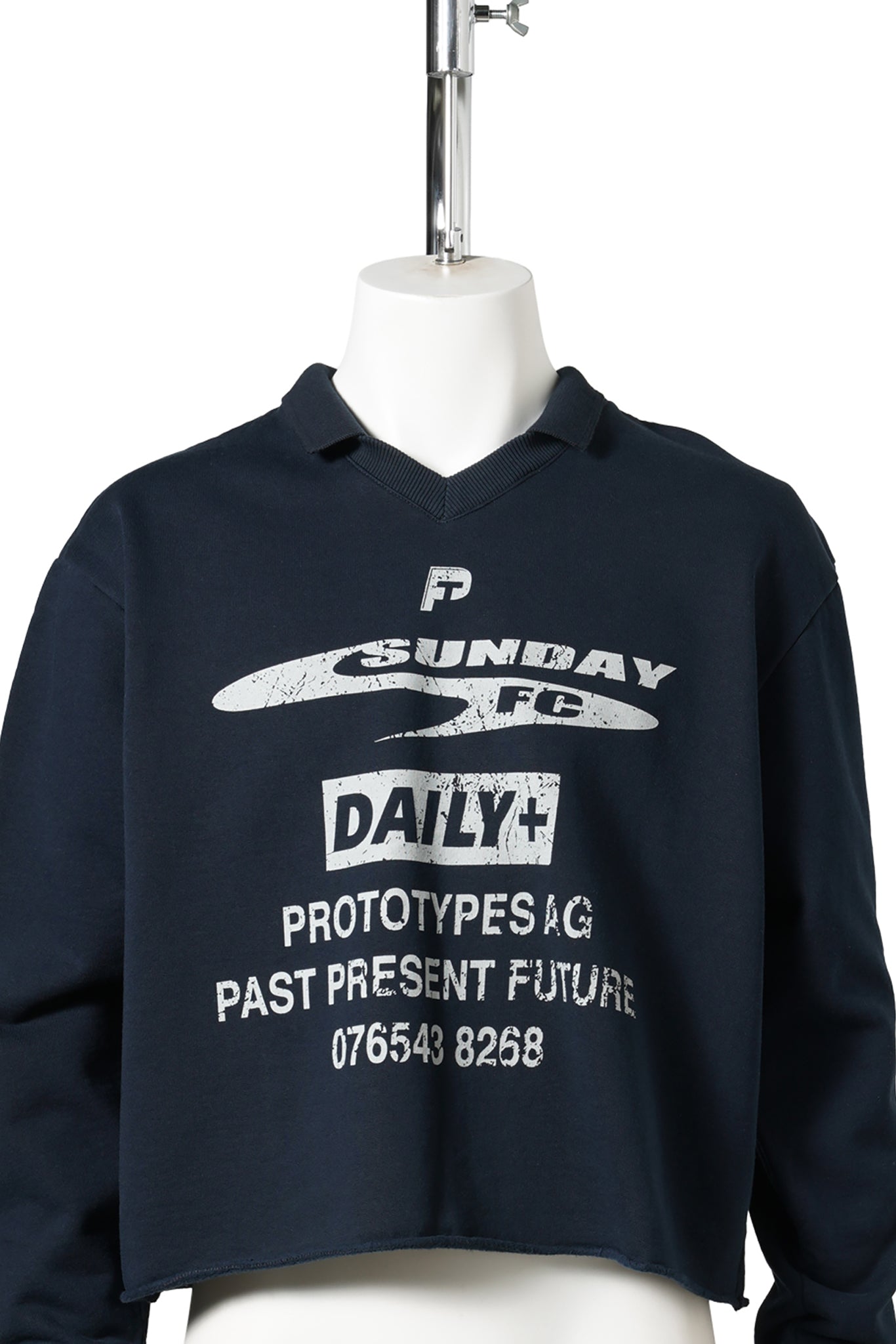 SHRUNKEN SWEATSHIRT / NAVY