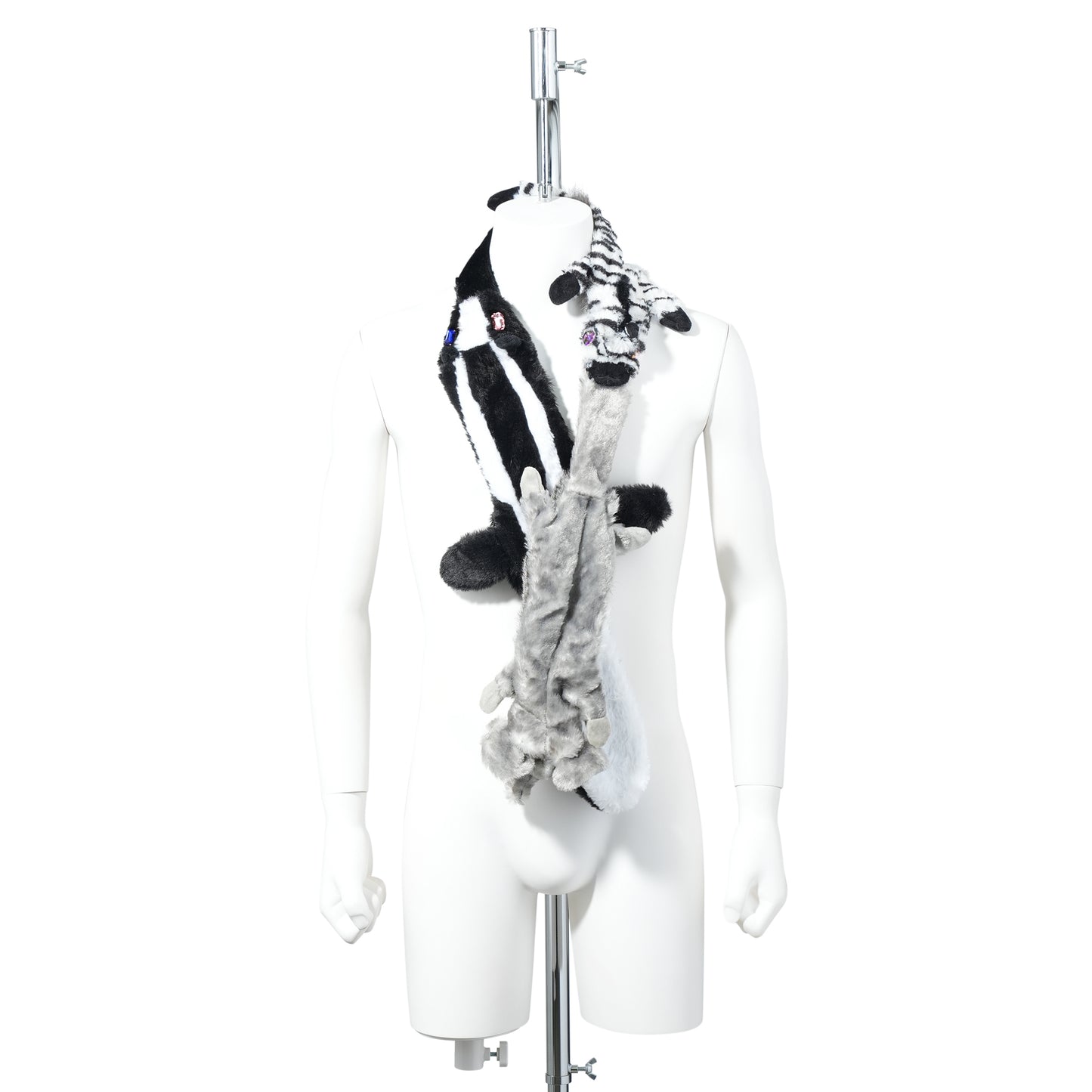 THE DOG LOVER SCARF / BLACK/WHITE