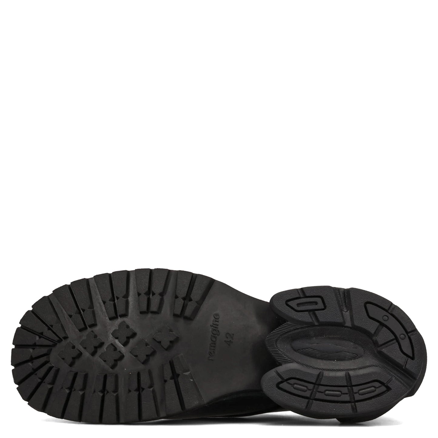 WASHING MACHINE MEN'S DRESS LEATHER SHOES / BLACK