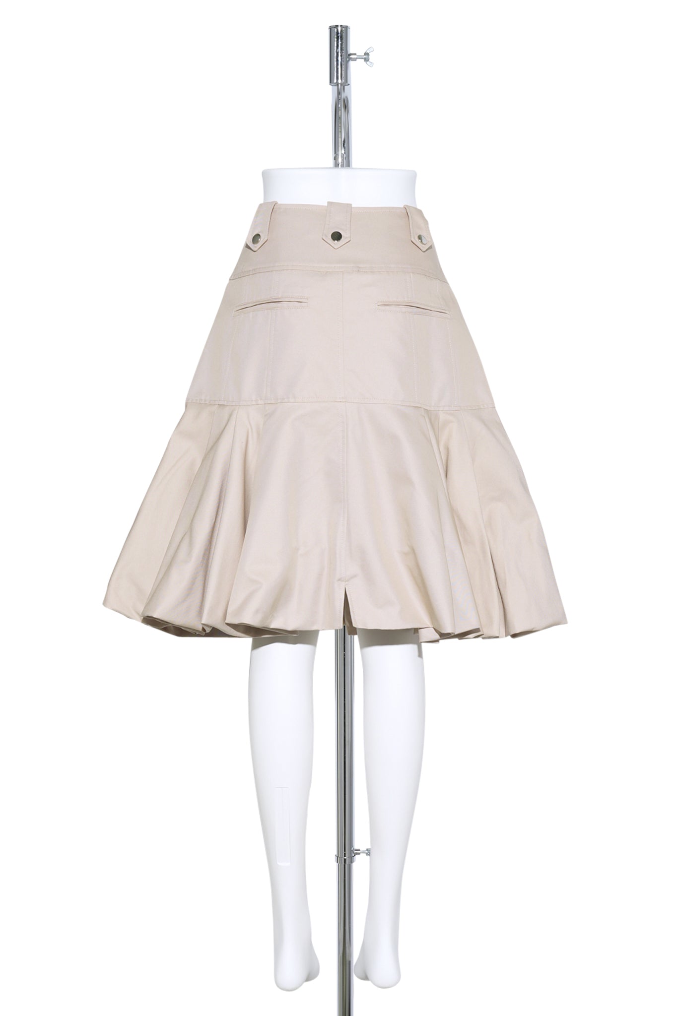 PUFF HEM MIDI SIKRT / 0708:BRIGHT BEIGE