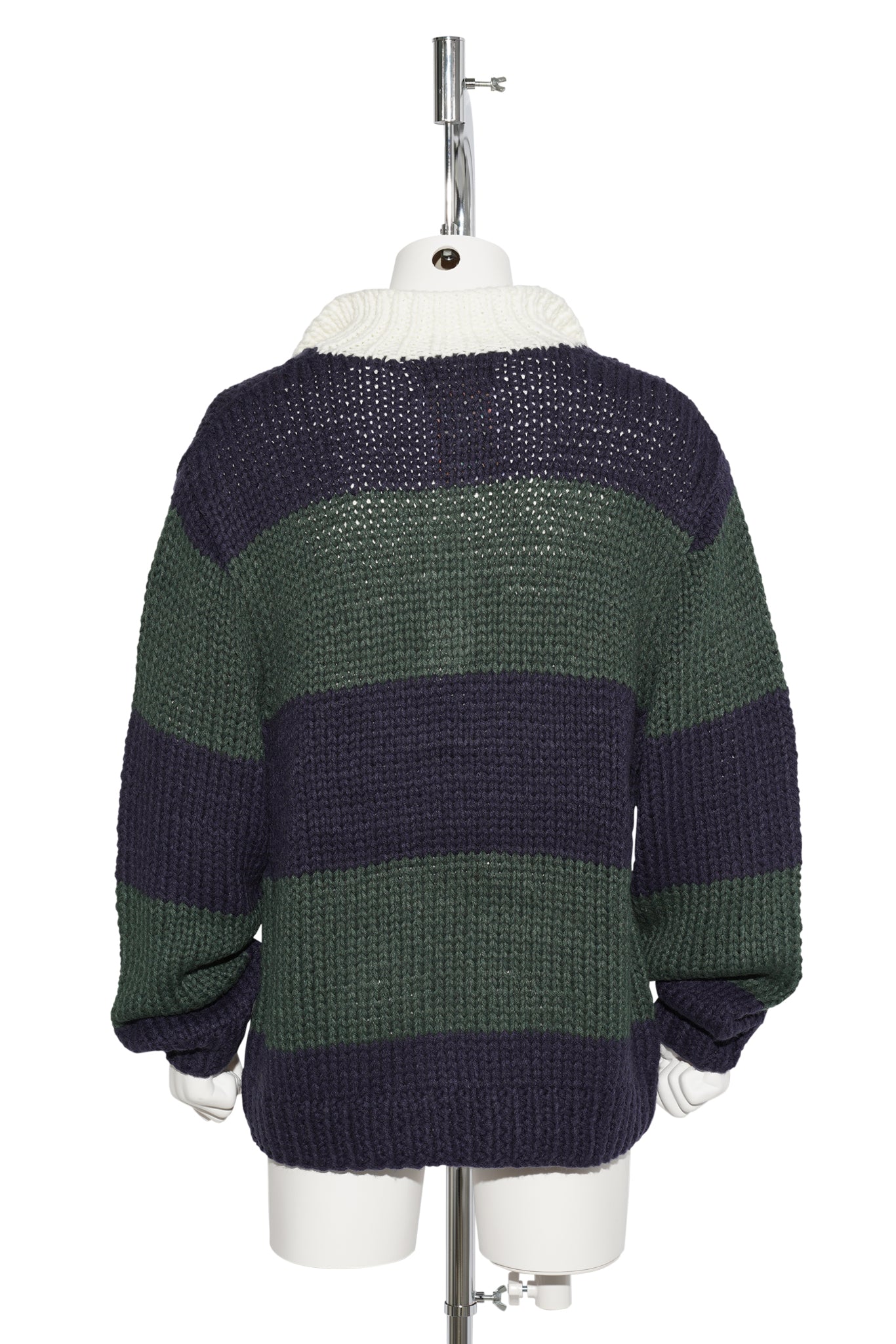 HAND KNITTING RUGBY SHIRT / NAVY