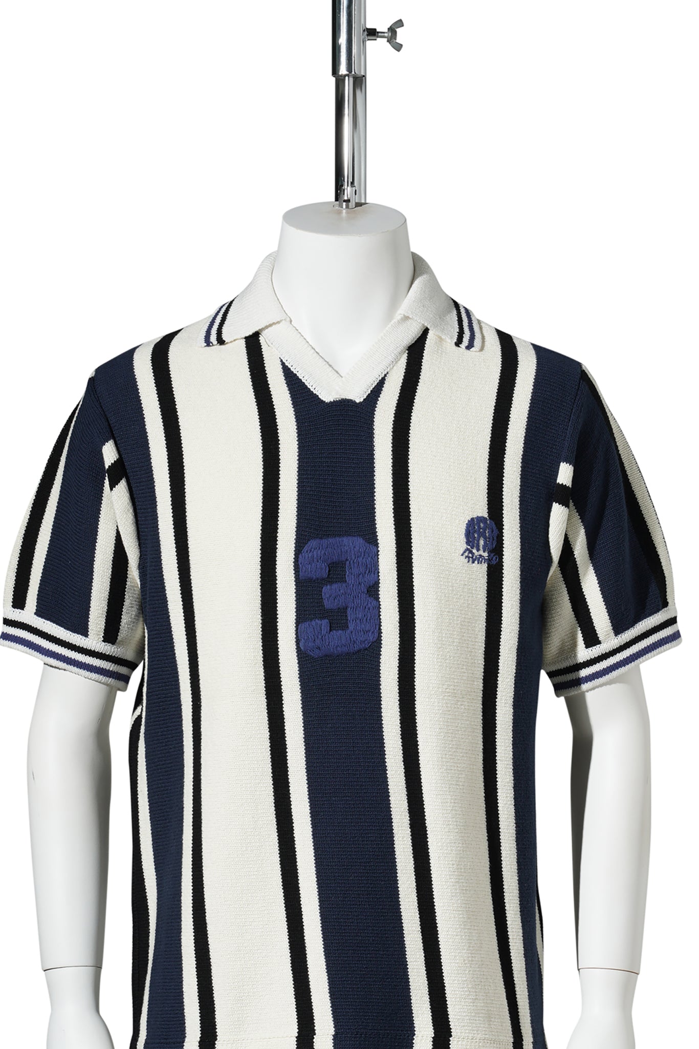 KNITTED SOCCER SHIRT / NAVY
