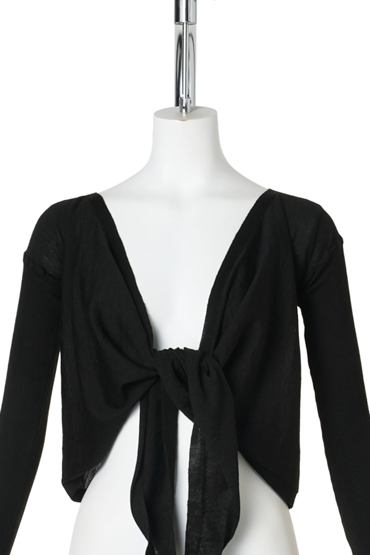 W CROP WRAP / 009:BLACK