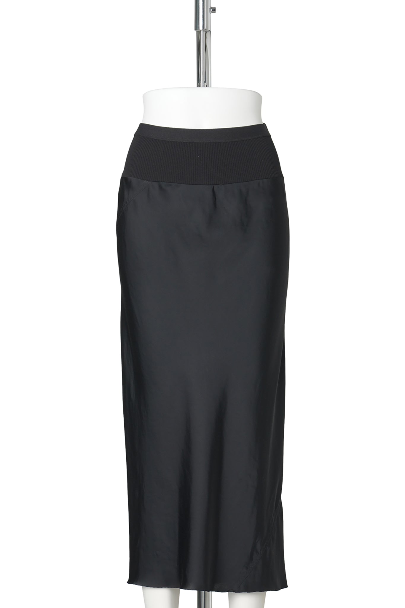 W KNEE BIAS SKIRT / 009:BLACK