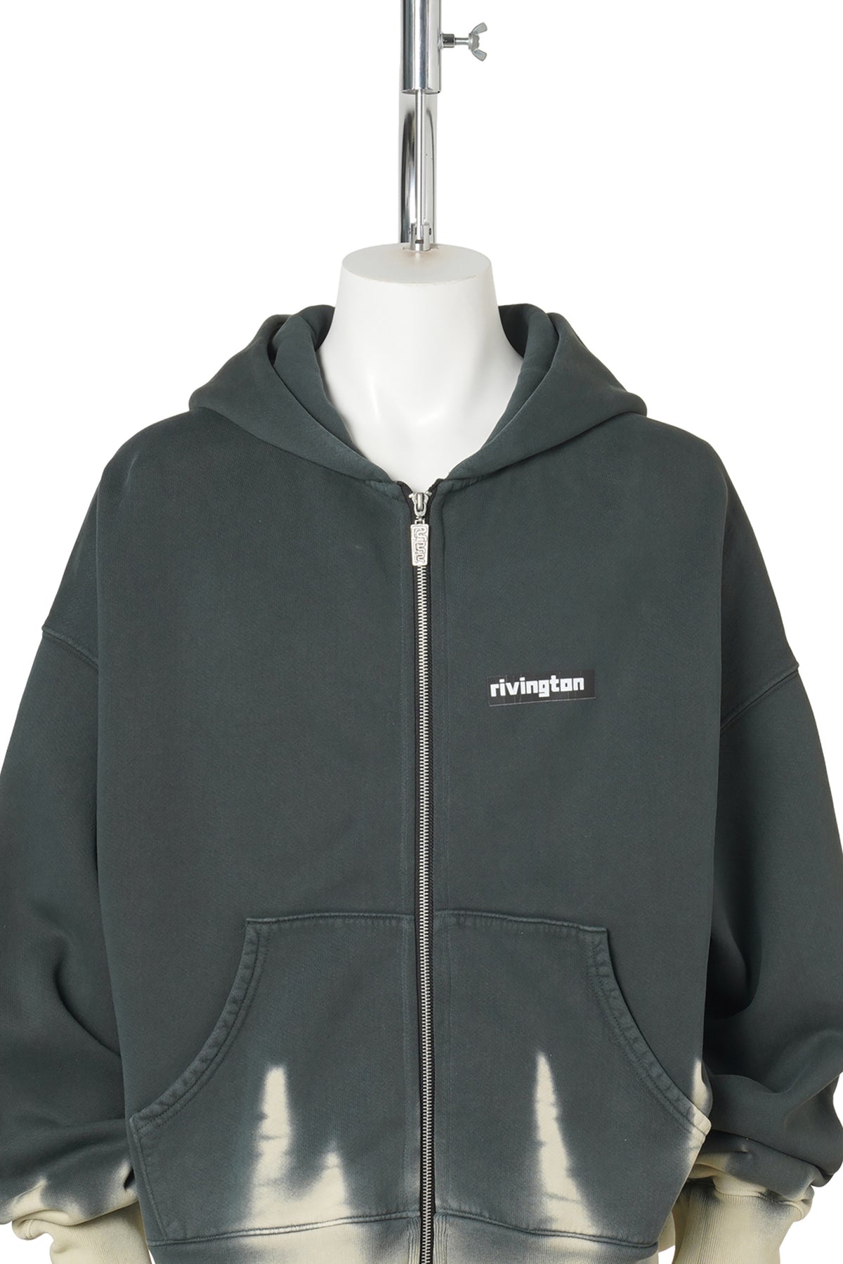 DARK COUNTRY CVA ZIP HOODIE / WASHED BLACK