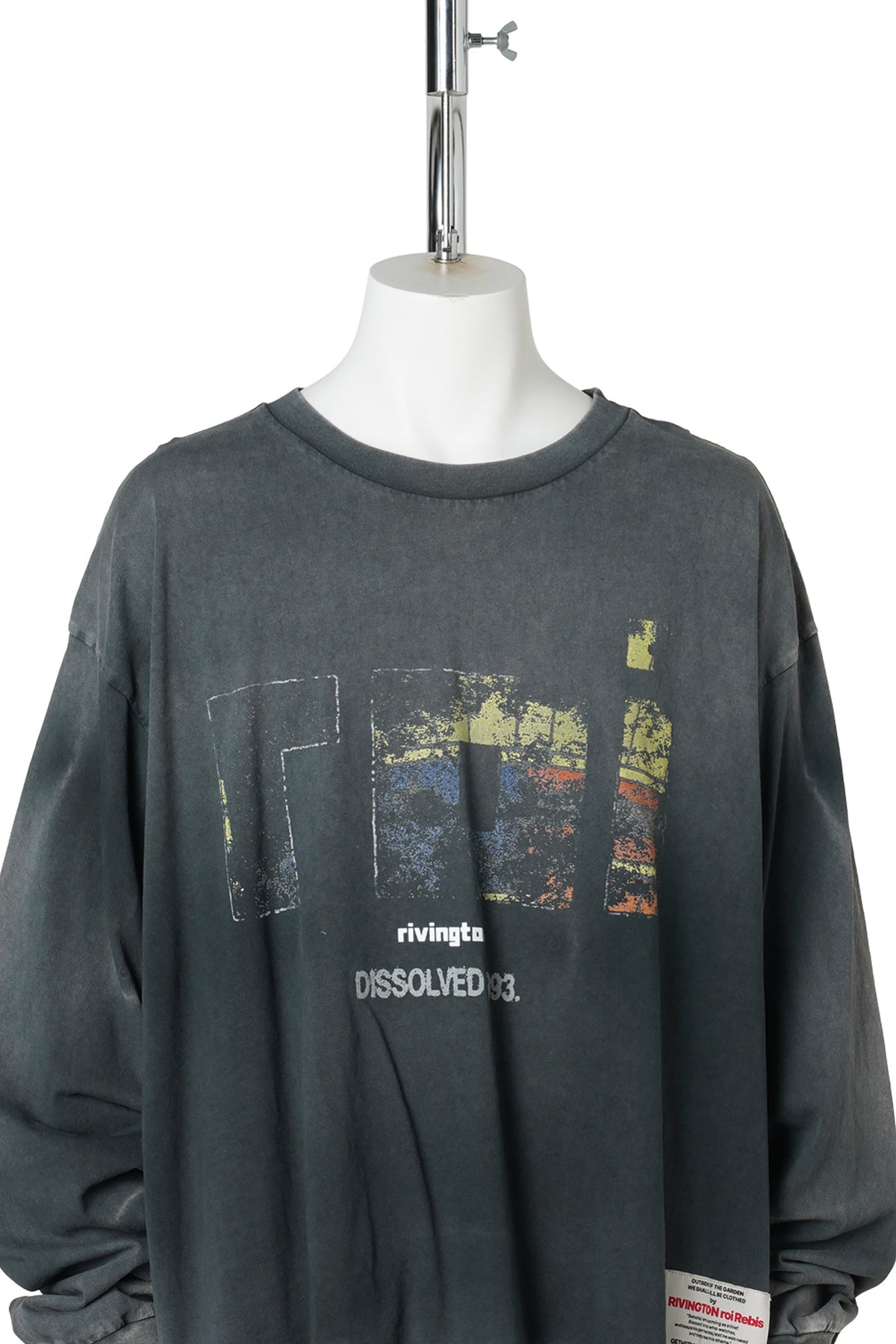 ROI DISSOLVED VINTAGE LS TEE / WASHED BLACK