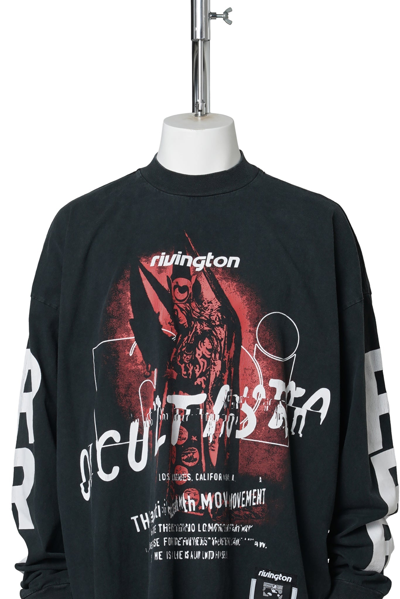 OCCULTISTA VINTAGE LS TEE / VINTAGE BLACK