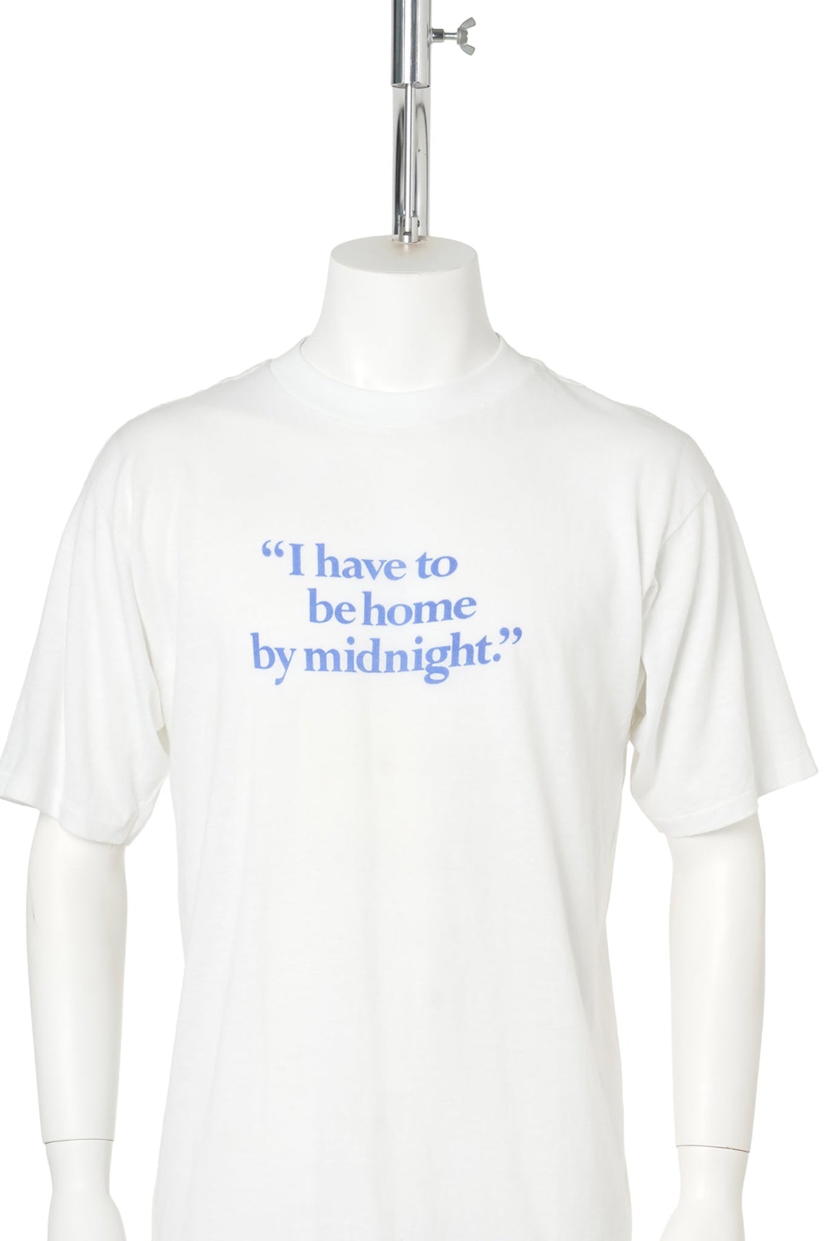 “I have to be home by midnight.” Cinderella Tee (1981) / WHITE