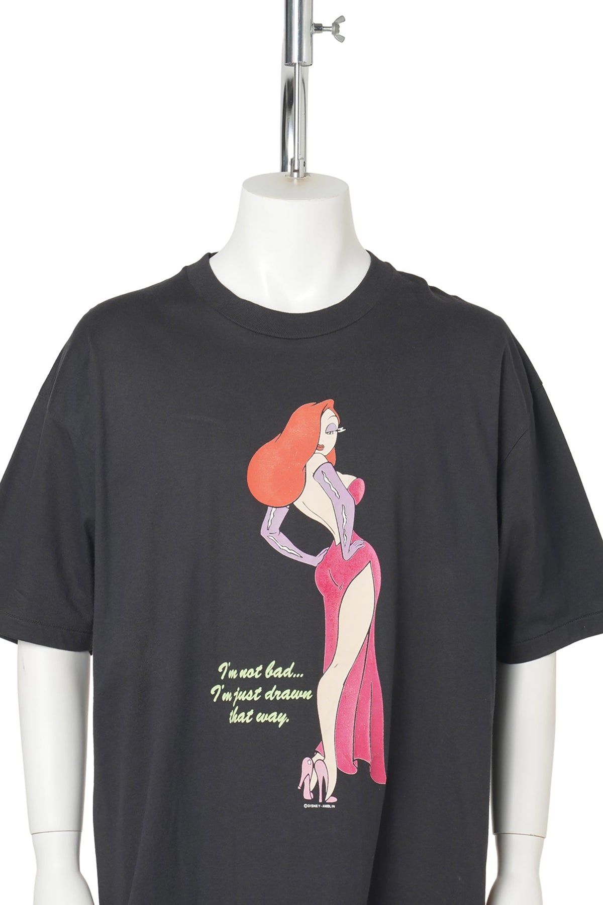 Jessica Rabbit Print T-Shirt / BLACK