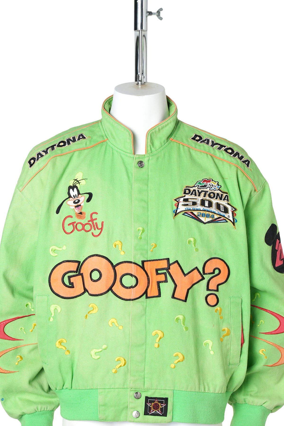 2004 Disney Goofy × DAYTONA 500 JH DESIGN Racing Jacket / GREEN