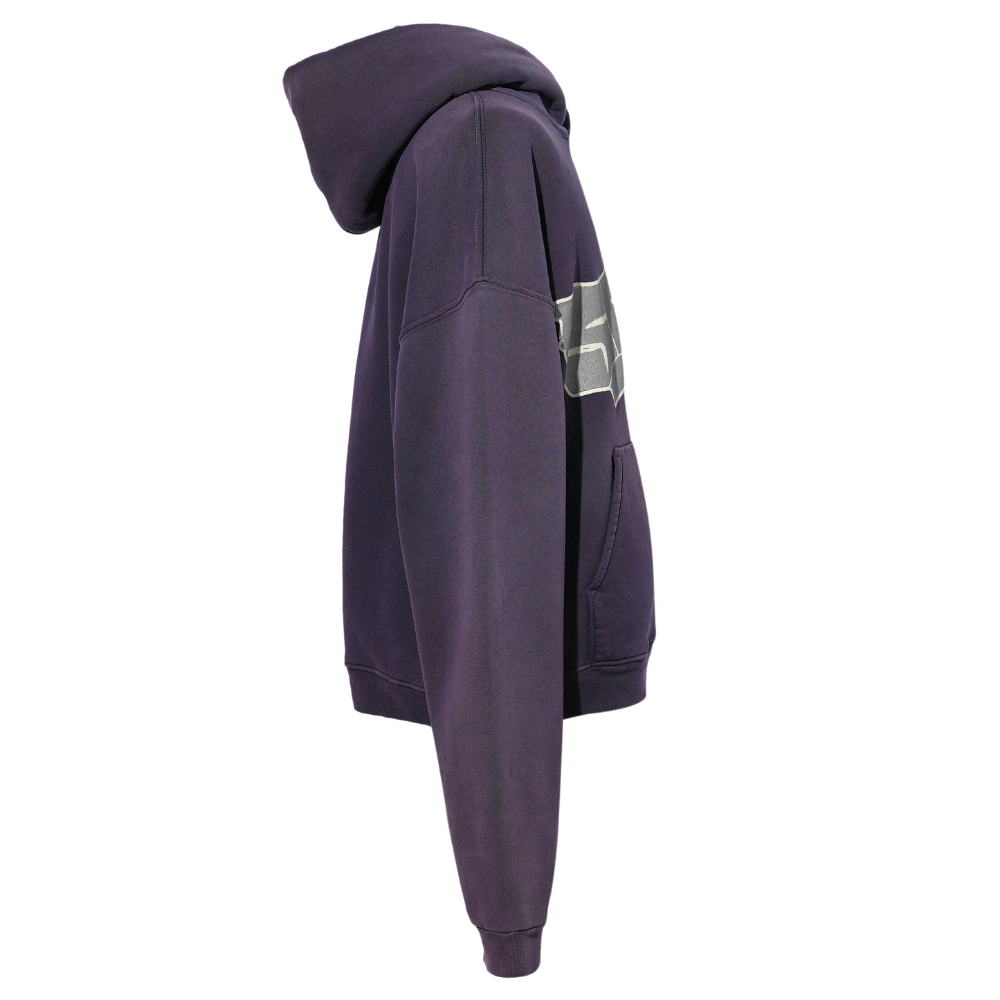 SCRIPT LOGO HOODED SWEATSHIRT / FADED PURPLE