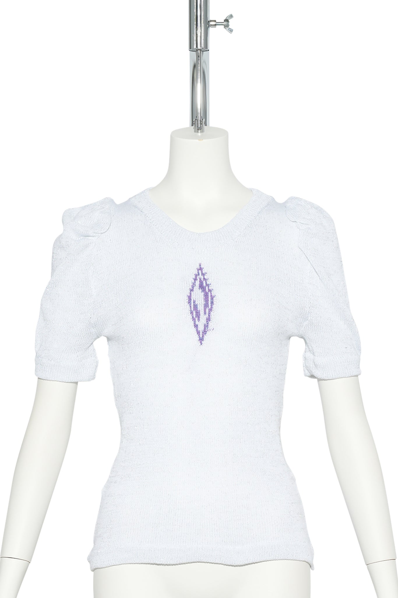 PRINCESS BLOUSE / WHITE & PURPLE