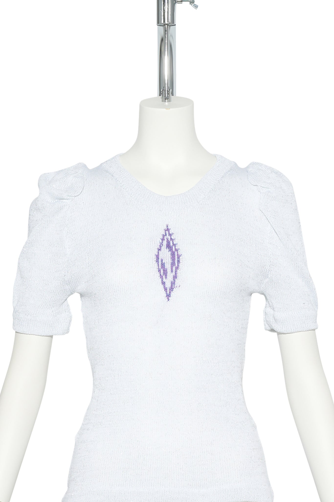 PRINCESS BLOUSE / WHITE & PURPLE
