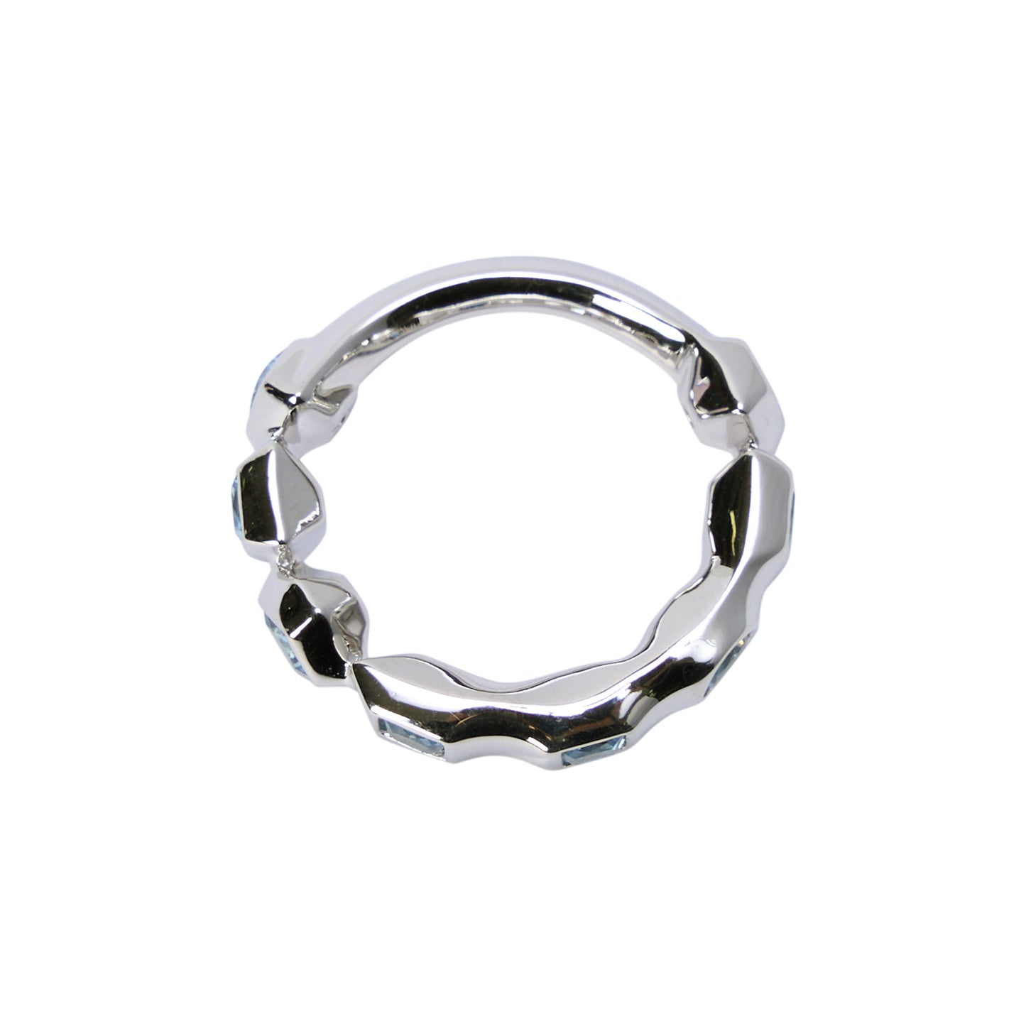 GEM-MOSAIC RING / SILVER SKY BLUE