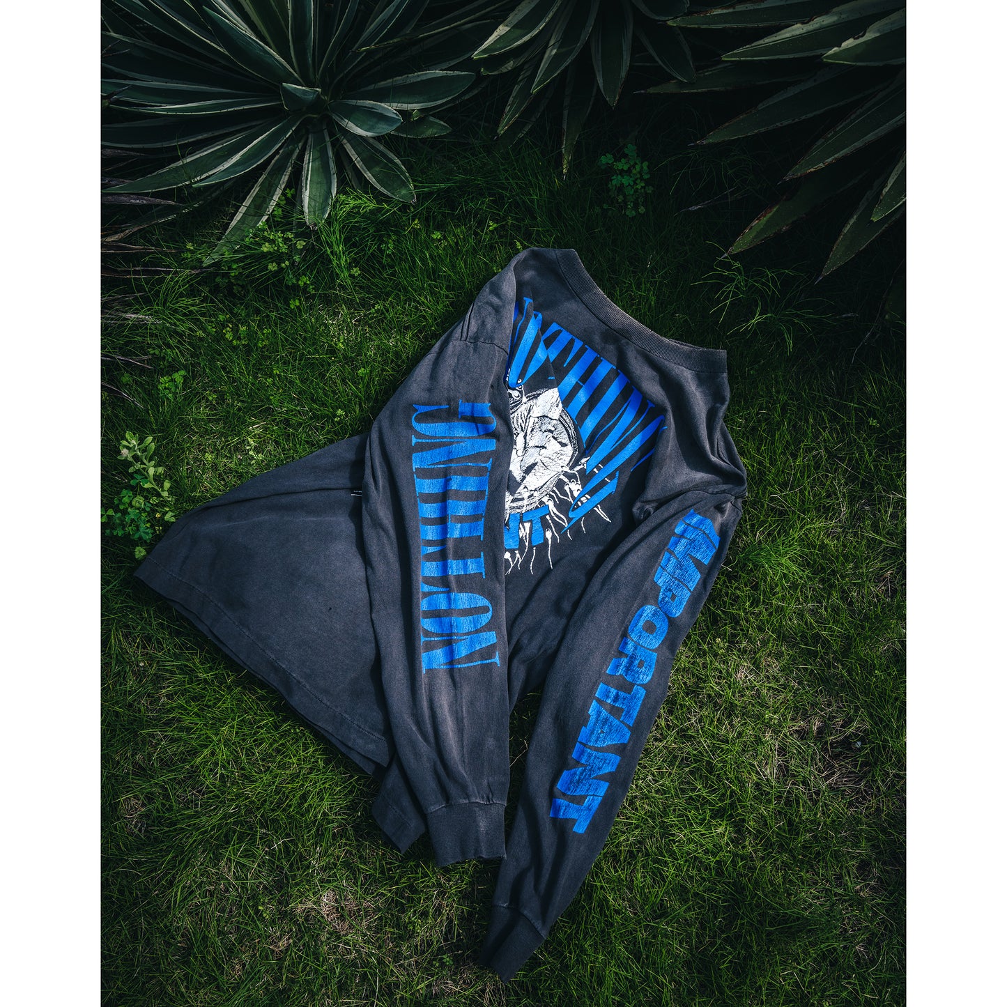 KOSUKE KAWAMURA KK_LS TEE/NOTHING IMP / BLACK