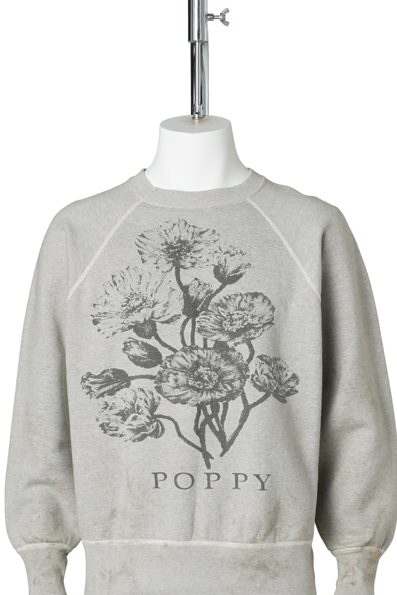 CREW SWT/FLOWER / GREY