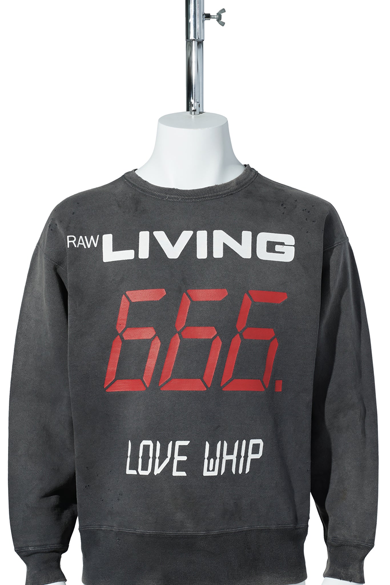 CREW NECK SWEAT/666 / BLACK