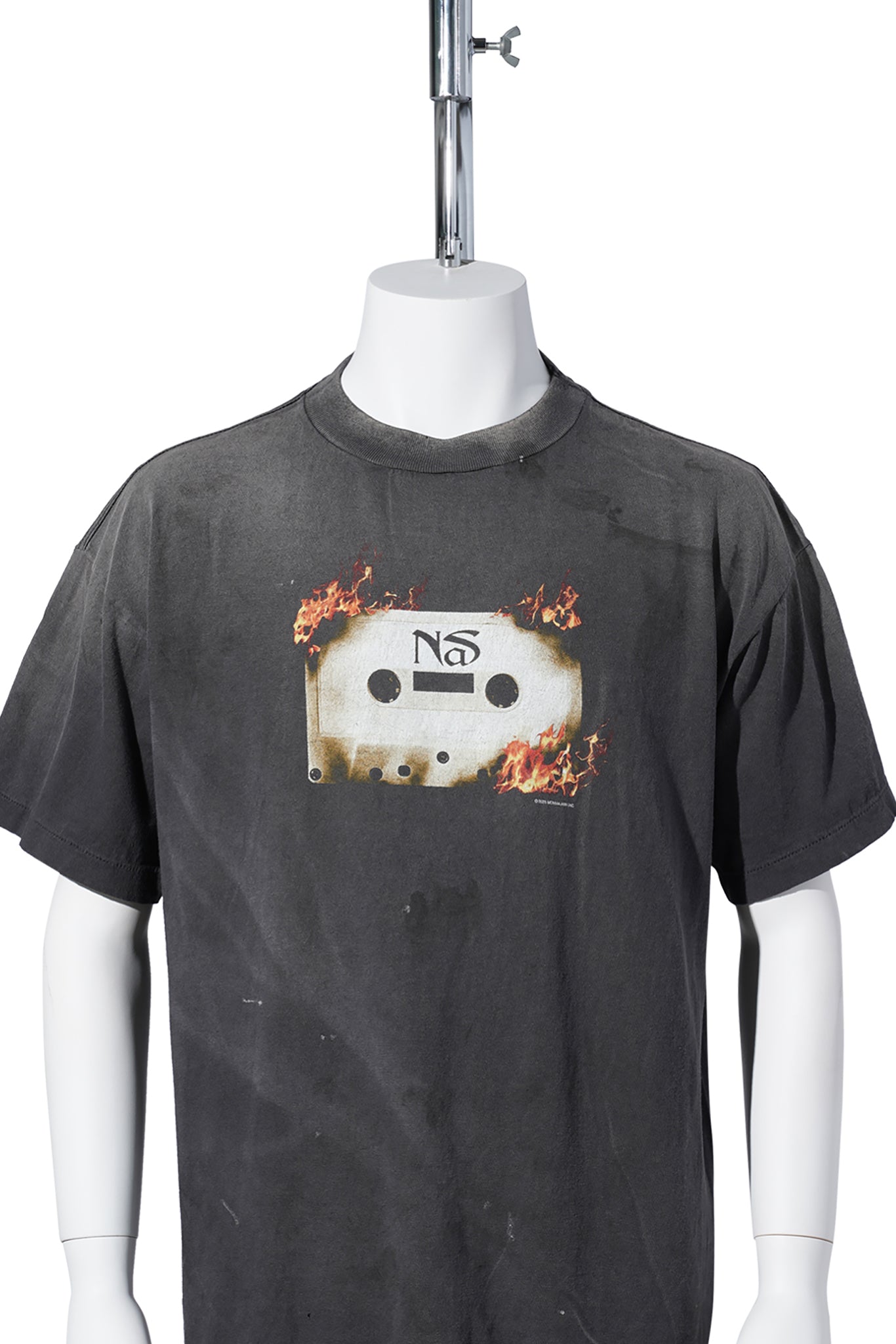 SAINT Mxxxxxx x NaS NAS_SS TEE / BLACK