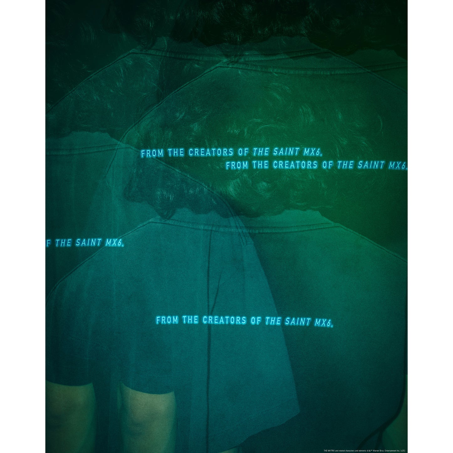 SAINT Mxxxxxx x THE MATRIX MTRX_SS TEE/THE MATRIX WHITE LOGO / BLACK