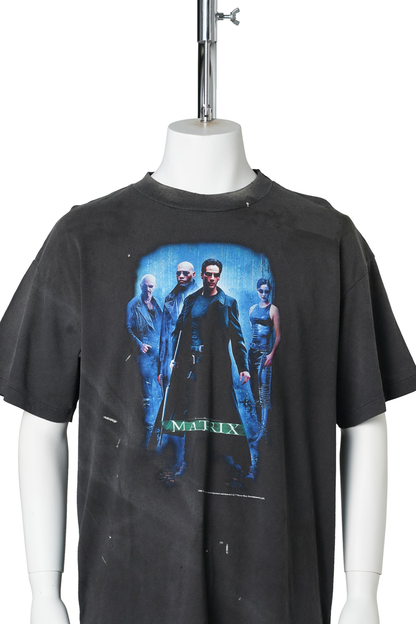 SAINT Mxxxxxx x THE MATRIX MTRX_SS TEE/THE MATRIX GREEN LOGO / BLACK