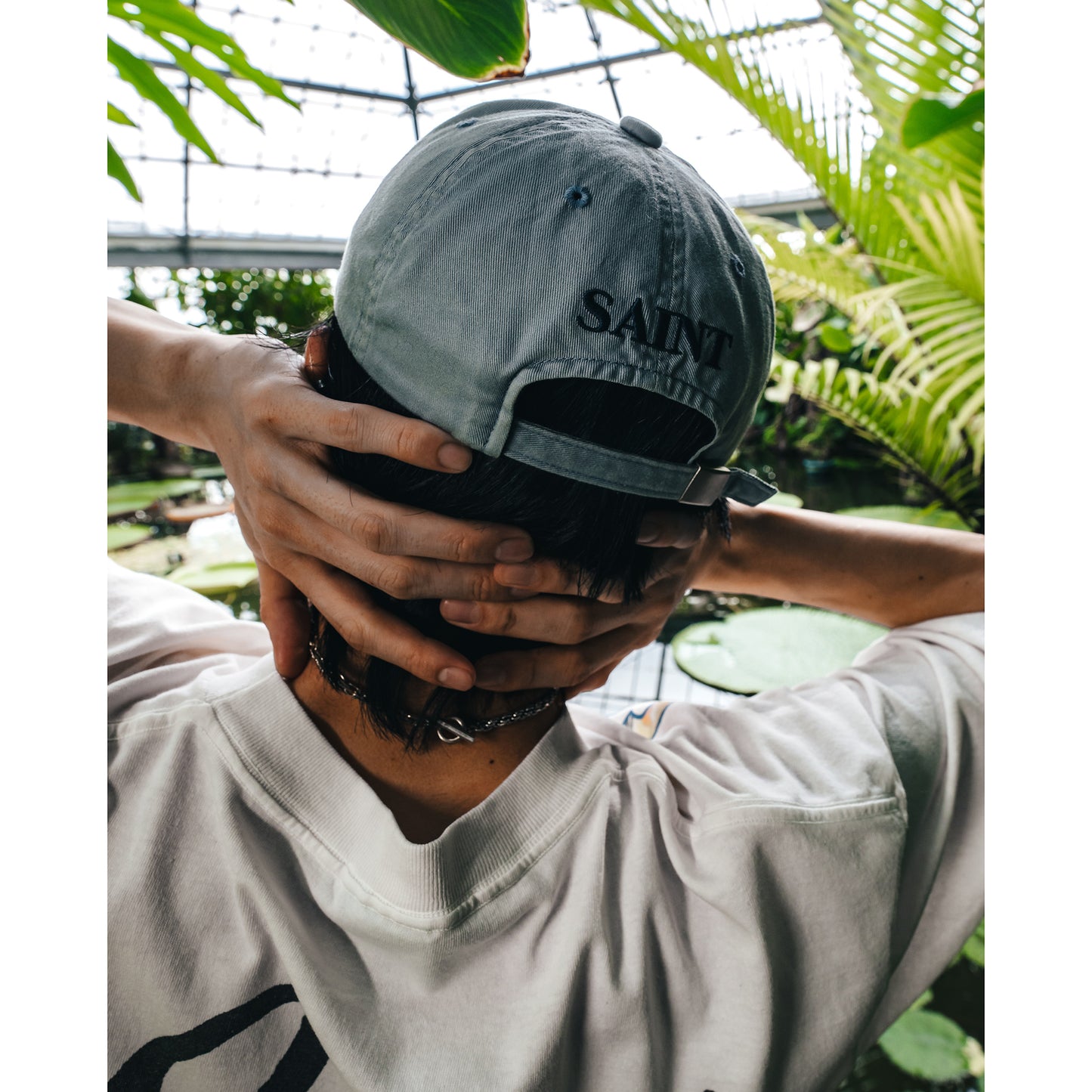 6PANEL CAP/LACERATING / BLUE