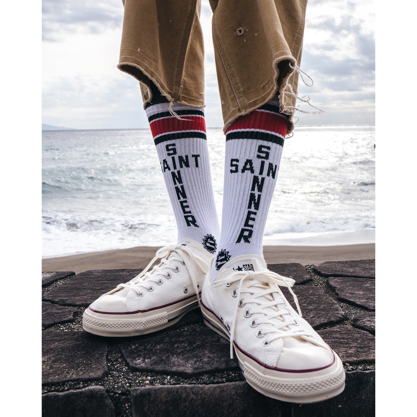 SOCKS/SAINT SINNER / RED