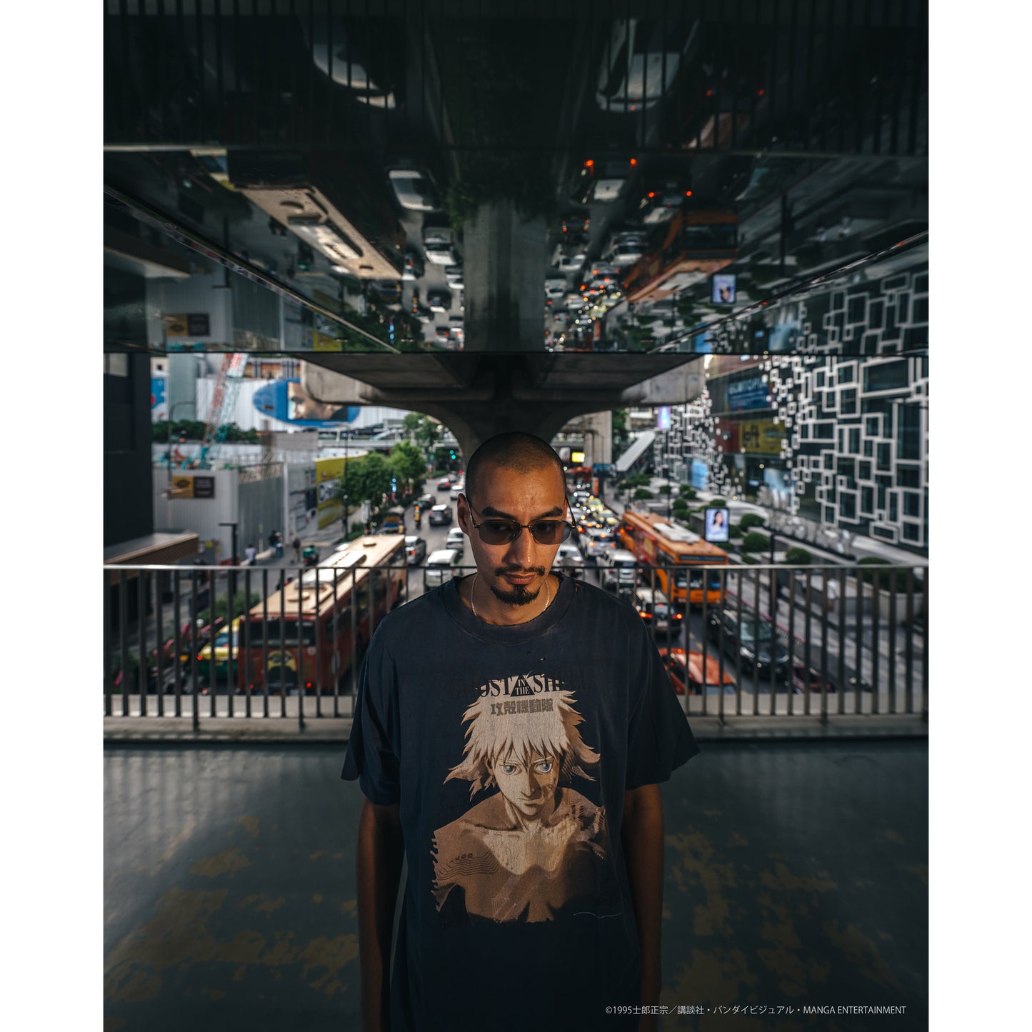 攻殻機動隊 S/S T-SHIRT/GST IN THE SHELL / NAVY