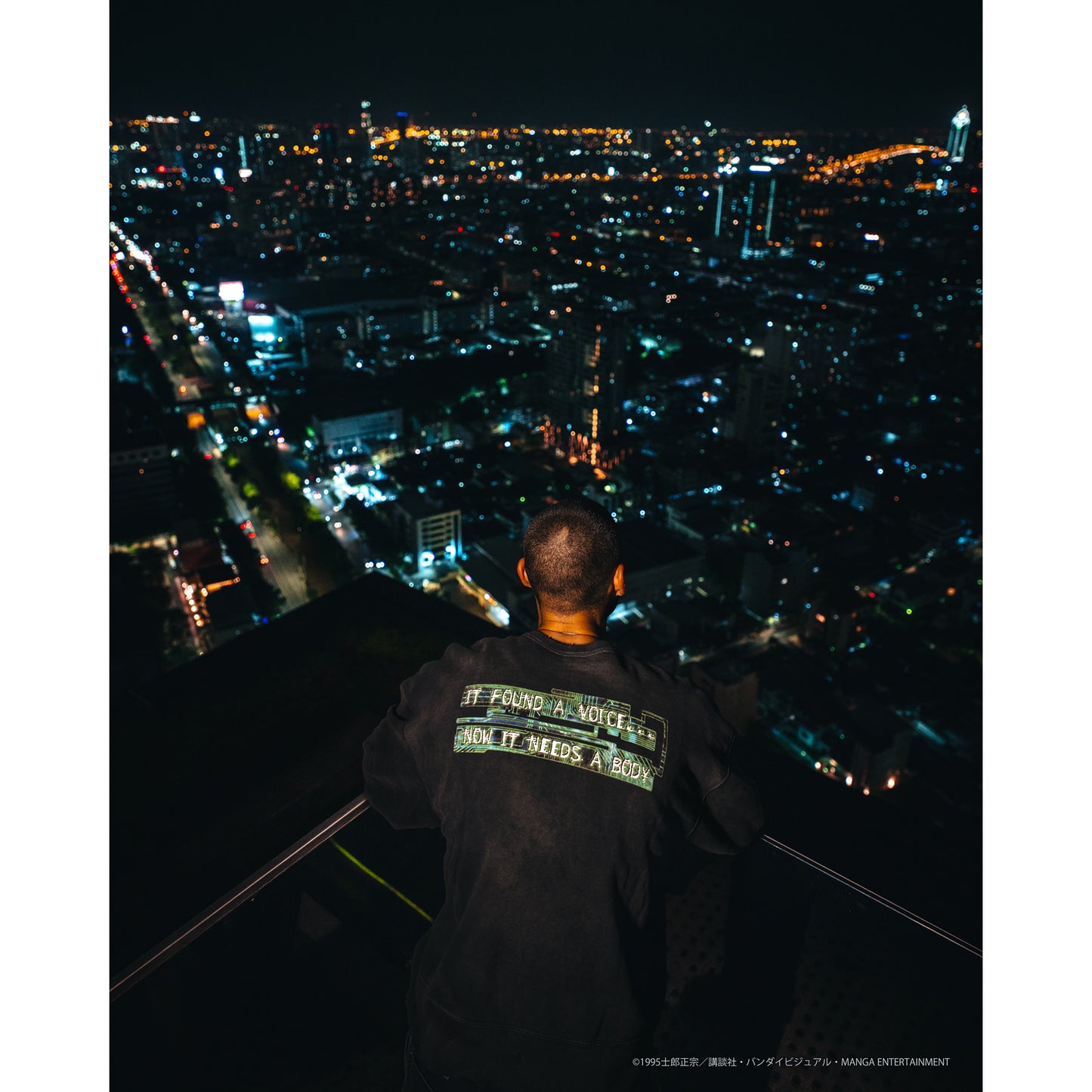 攻殻機動隊 CREW NECK SWEAT/GST IN THE SHELL / BLACK