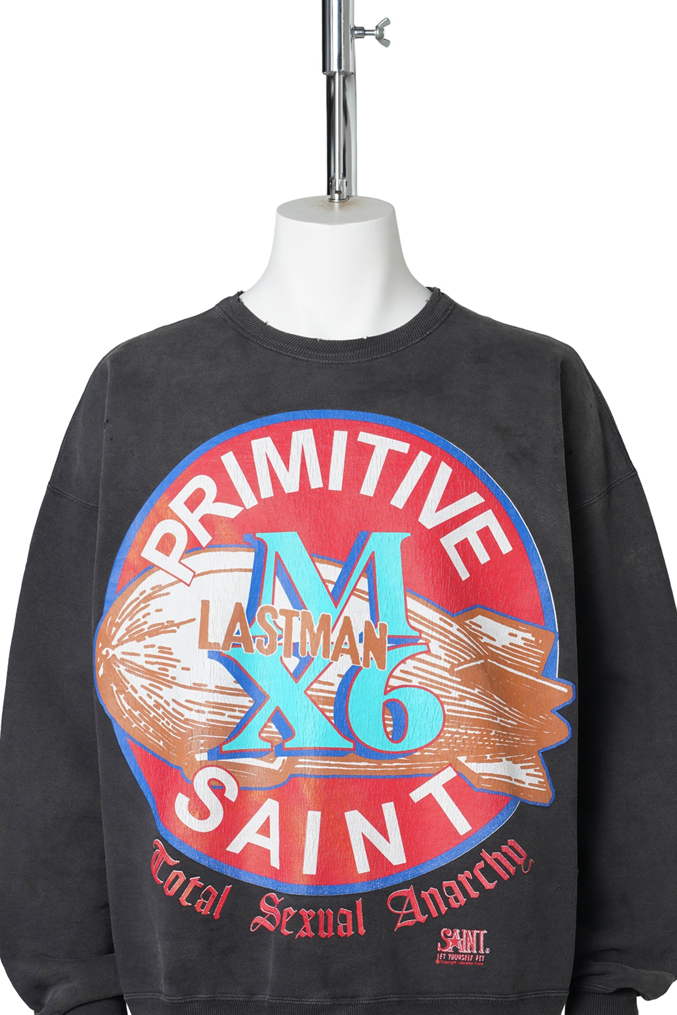 LASTMAN LM CRW N SWEAT/PRIMITIVE / BLACK