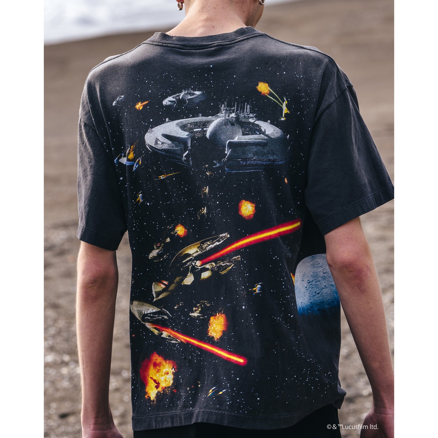 SAINT Mxxxxxx x STAR WARS TEE/STARWARS / BLACK
