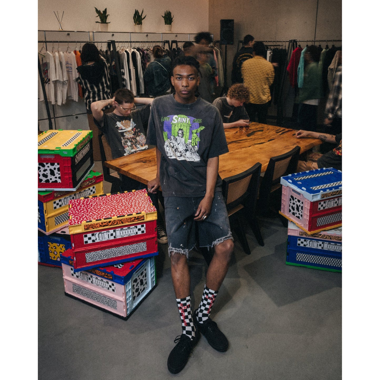 SS T-SHIRT/LOVE SICK / BLACK