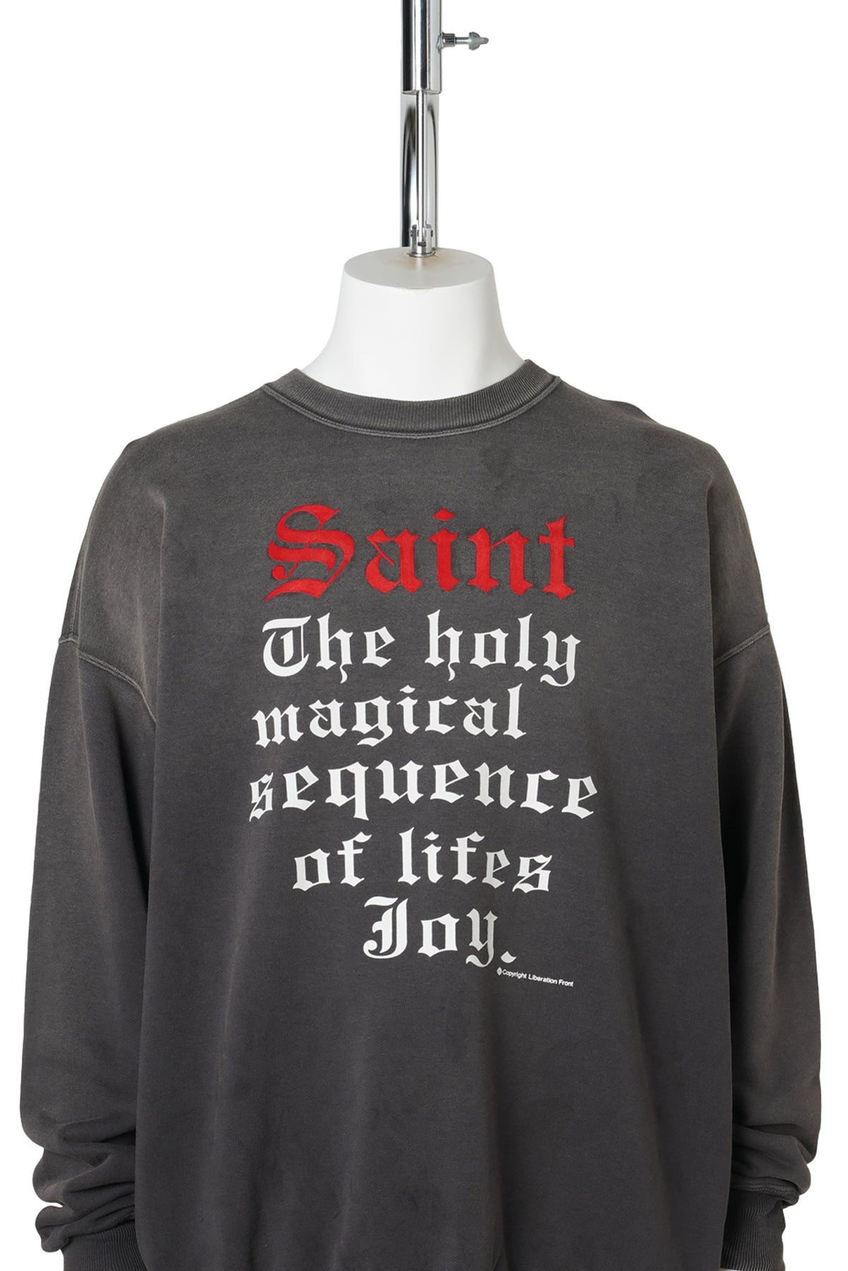 CREW NECK SWEAT/SAINT / BLACK