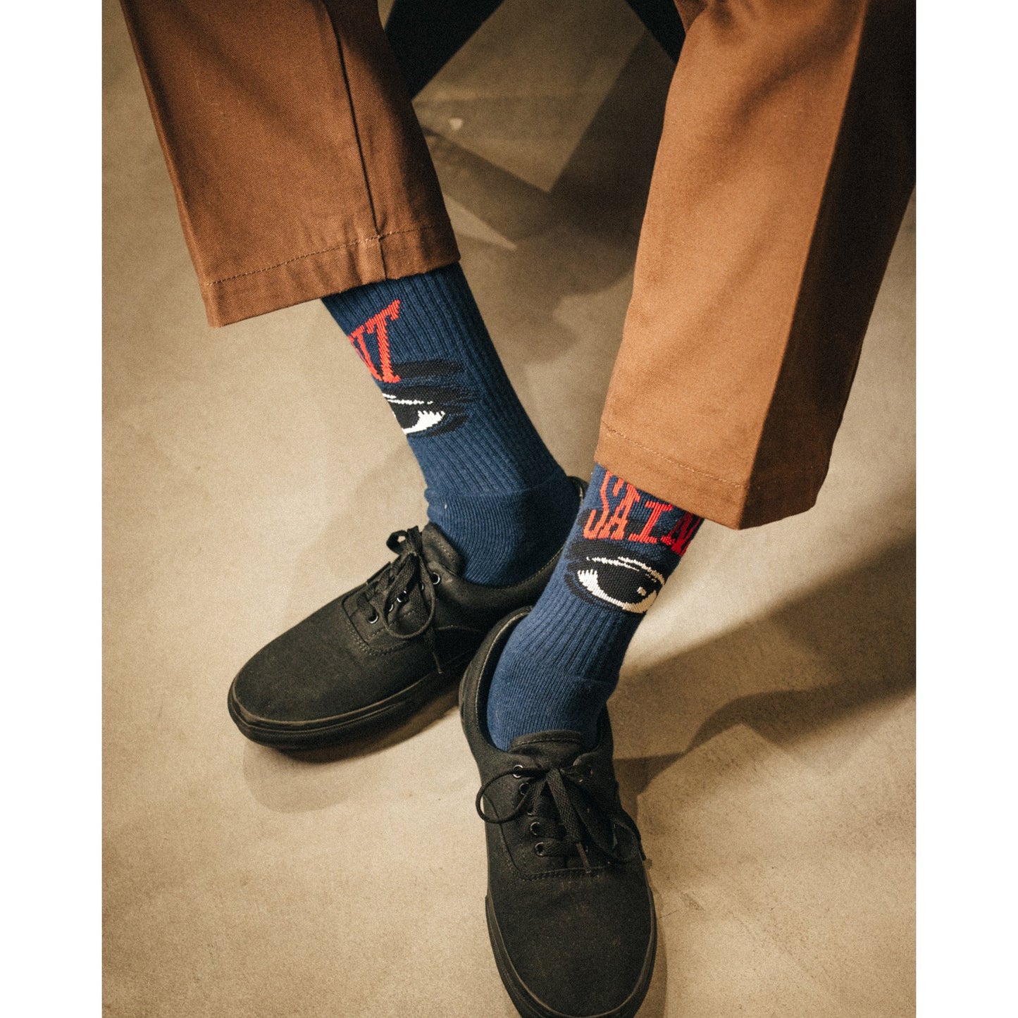 SOCKS/EYE / NAVY