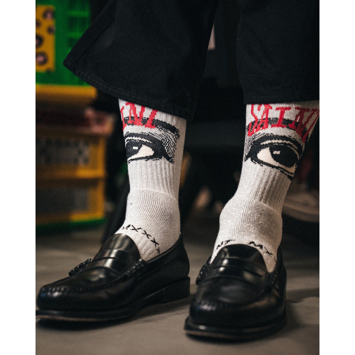 SOCKS/EYE / GRAY