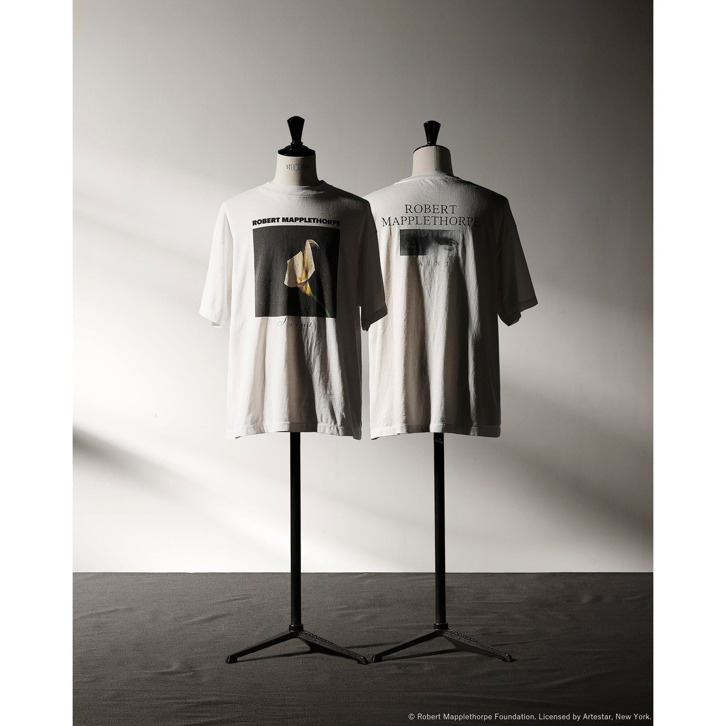 SAINT Mxxxxxx_Robert Mapplethorpe MT_SS T-SHIRT/CALLA LILY / WHITE